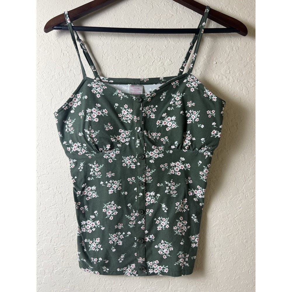 Y2K 90's Vintage Babydoll Top Juniors‎ 11-13 Floral Fairy Feminine Festival
